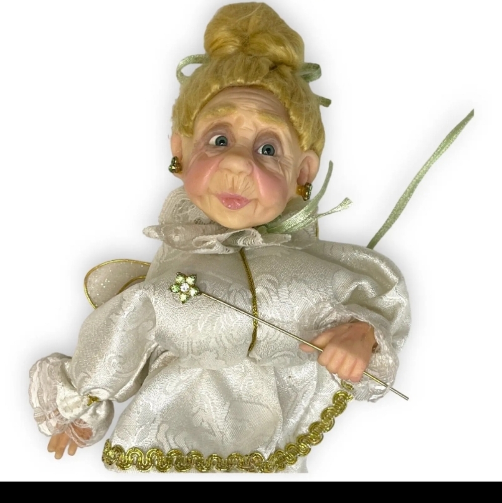 JACQUELINE KENT JKC 2002 BLONDE FAIRY GODMOTHER August WITH GREEN STONES
